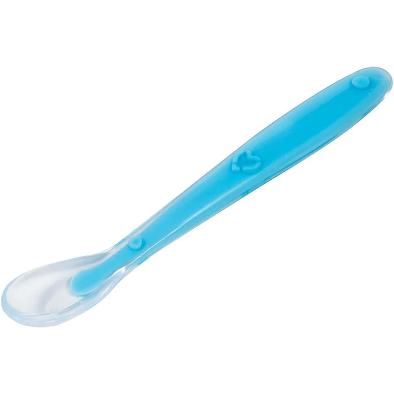 Colher Anatômica Em Silicone Azul – Buba - Image 3