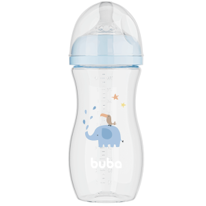 Mamadeira Easy Flow Anticólica Elefante Azul 270ml – Buba
