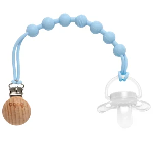 Prendedor De Chupeta Em Silicone Azul – Buba