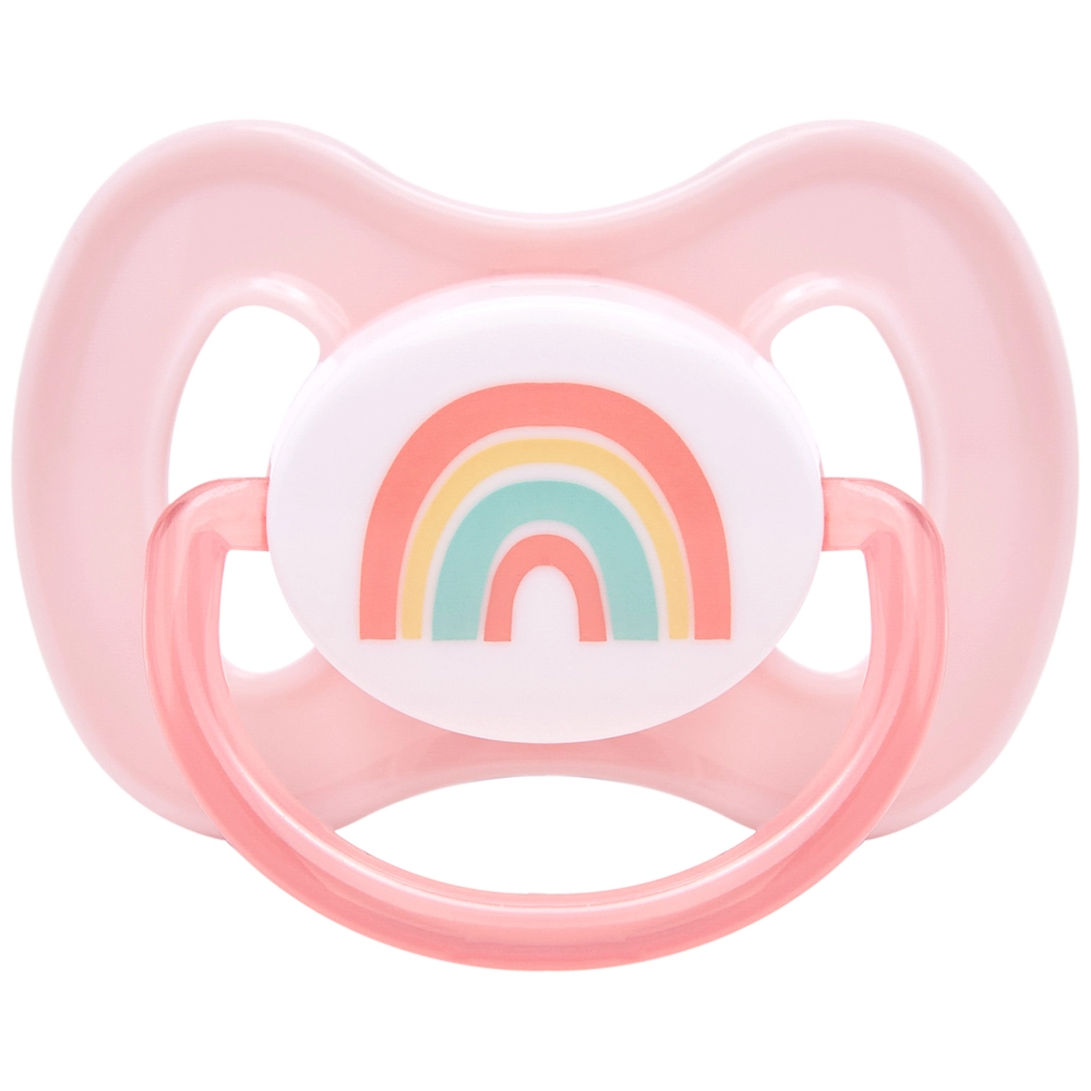Chupeta Comfort Tam 1 Arco Iris Rosa – Buba