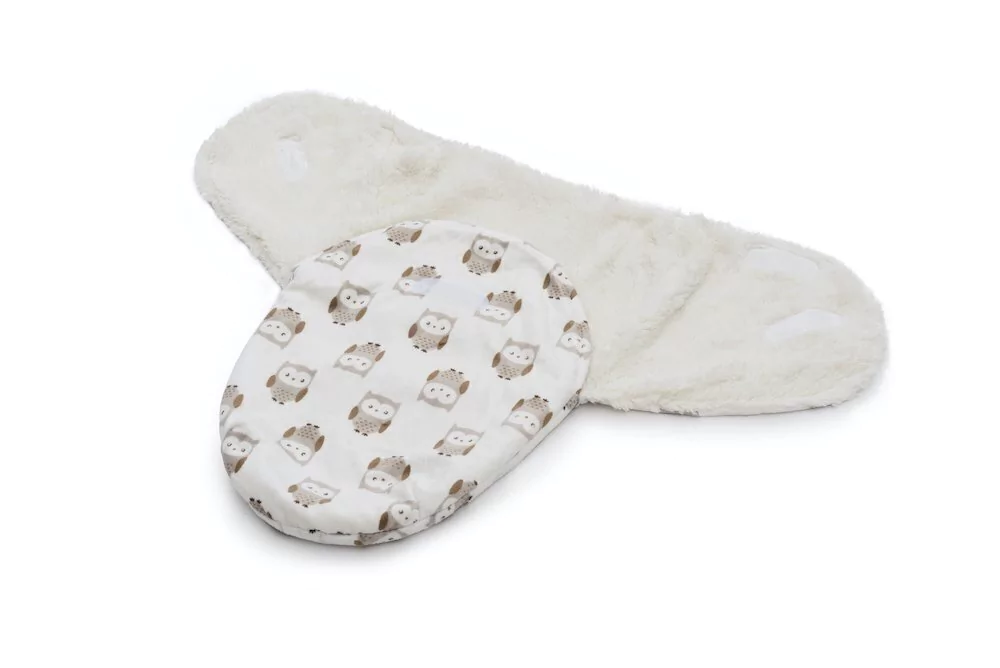 Cobertor Cueiro Enroladinho Coruja Branco – Loani - Image 3