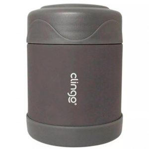 Pote Térmico de Aço Inoxidável Cinza – Clingo