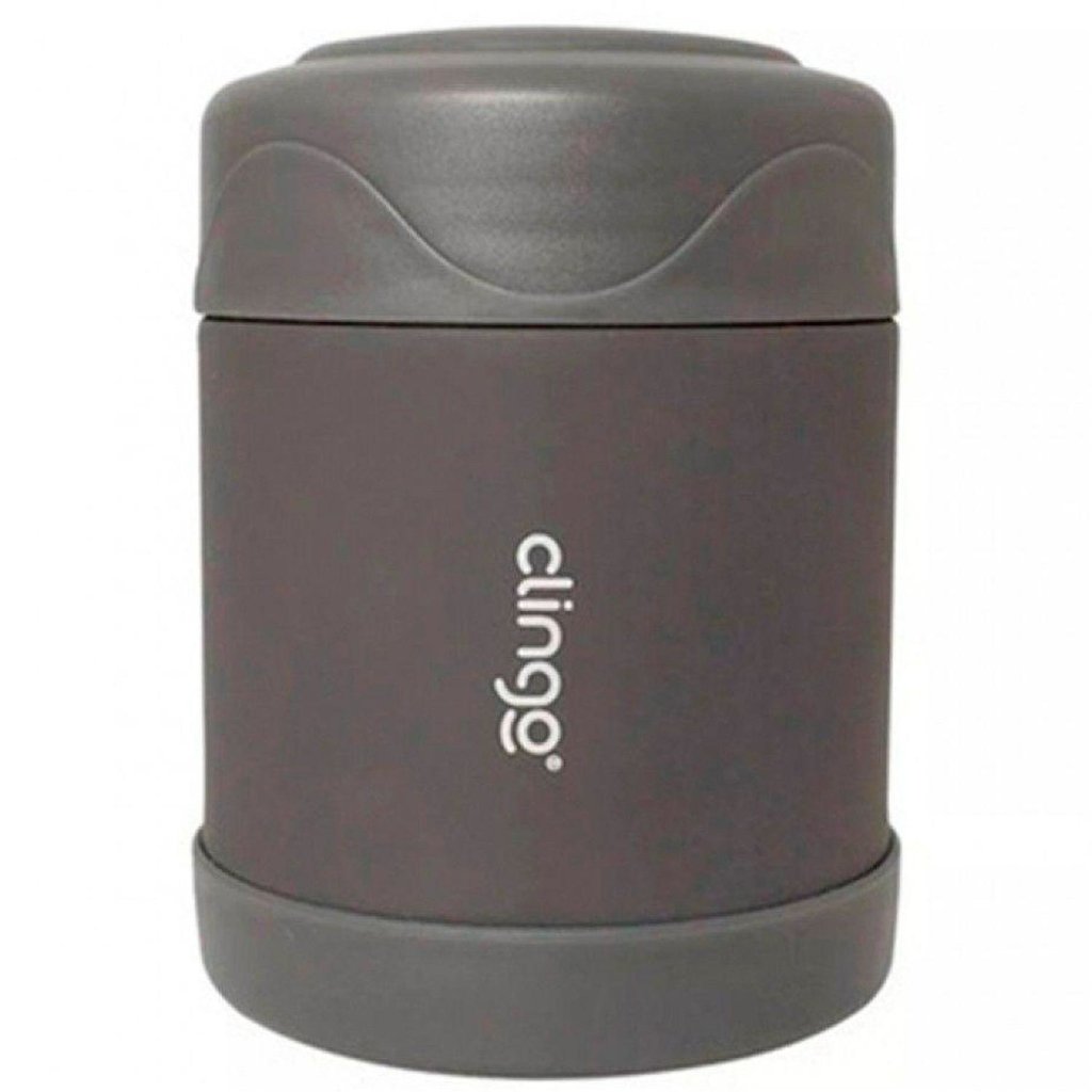 Pote Térmico de Aço Inoxidável Cinza – Clingo