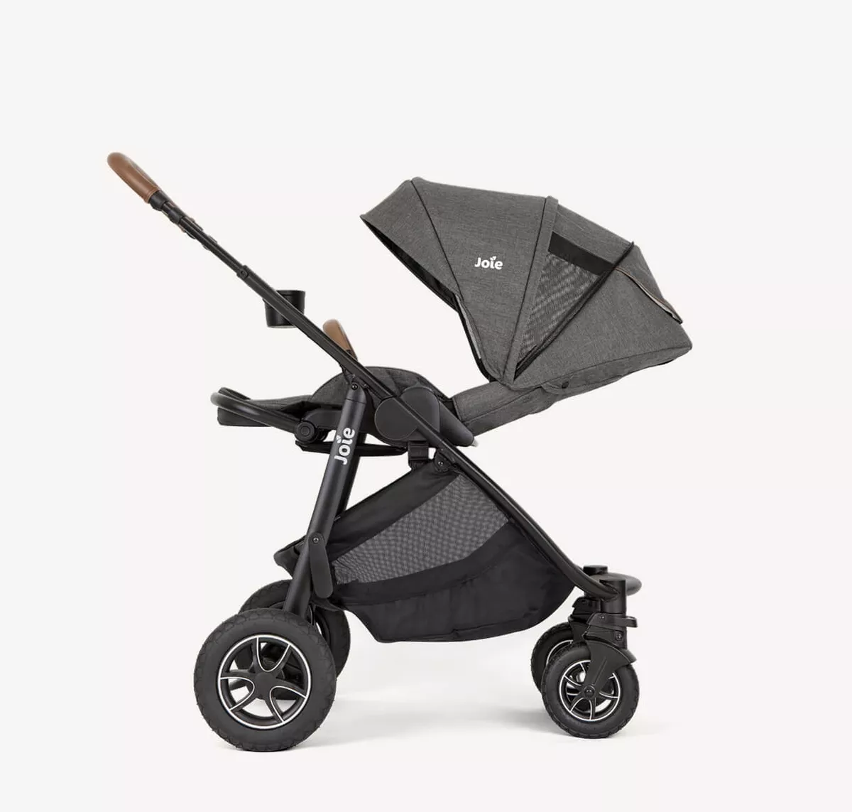 Carrinho de Bebê Versatrax Trio Cycle Shell Gray + Bebê Conforto + Moisés + Base Isofix – Joie - Image 5