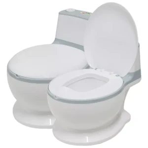 Penico Privadinha Musical Flush Cinza – Baby Style