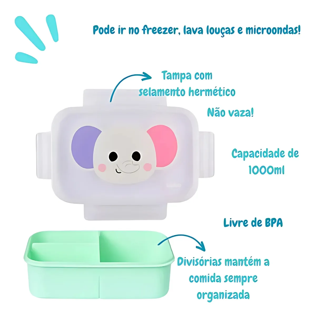 Lunchbox com Divisórias Zoo Unicórnio – Buba - Image 6