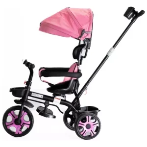 Triciclo de Empurrar Zupa Rosa – Baby style