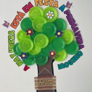 🌳🌸 PAINEL DECORATIVO + MOLDURA PARA FOTOS – DIA DA ÁRVORE & PRIMAVERA 🌸🌳
