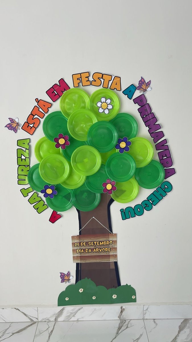 🌳🌸 PAINEL DECORATIVO + MOLDURA PARA FOTOS – DIA DA ÁRVORE & PRIMAVERA 🌸🌳