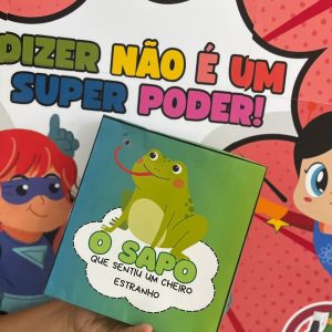 História na caixa: O sapo que sentiu um cheiro estranho.