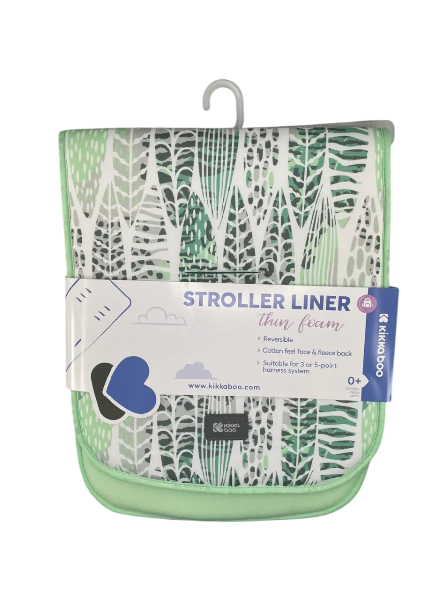 Almofada Para Carrinho Stroller Liner Leaves Mint – Kikka Boo