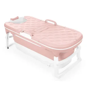 Banheira Dobrável Extra Grande Rosa – Baby Pil