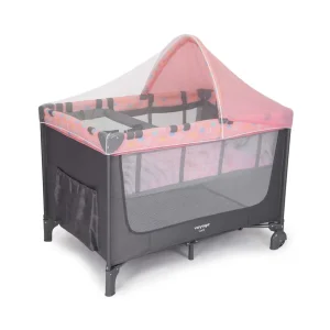 Berço Portátil Luck Rosa Boreal – Voyage