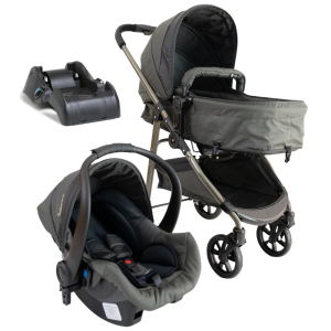 Carrinho Olympus Extreme Oliva + Bebê Conforto Cocoon Oliva + Base – Galzerano