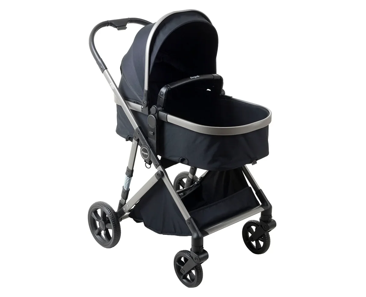 Carrinho Flip Black + Bebê Conforto Materna Louge Preto + Base Belted – Burigotto - Image 3