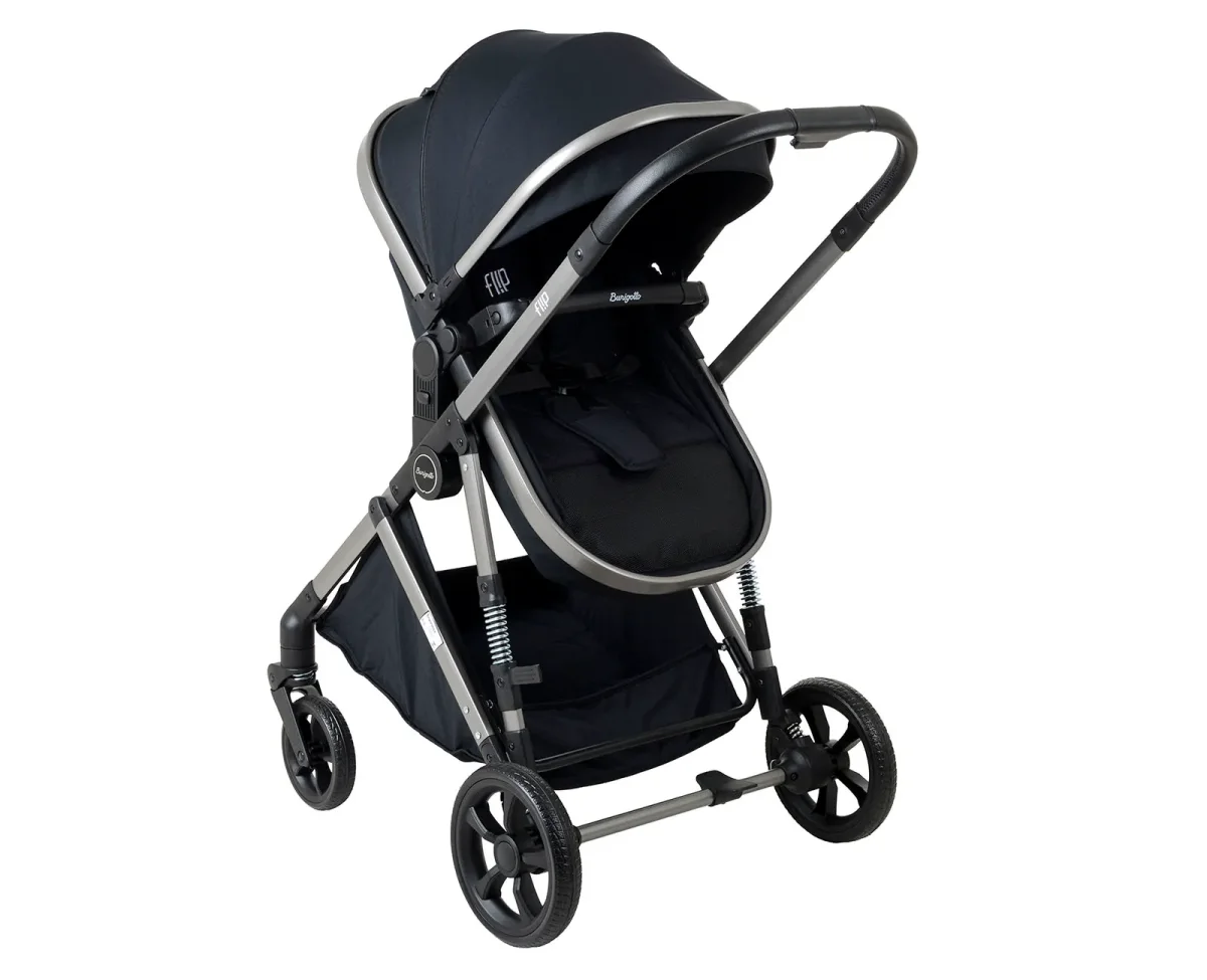 Carrinho Flip Black + Bebê Conforto Materna Louge Preto + Base Belted – Burigotto - Image 8