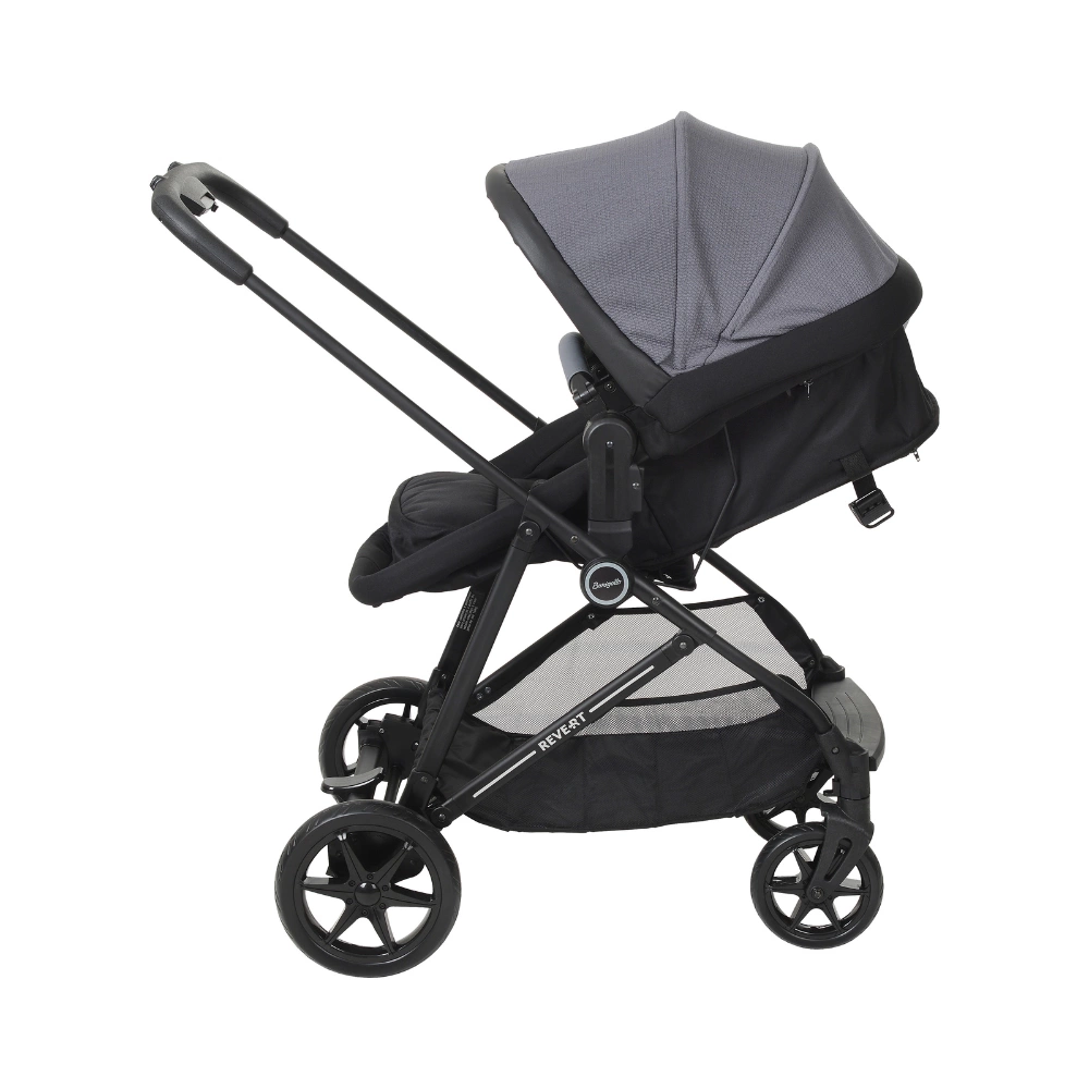 Carrinho Revert 22 Gris + Bebê Conforto Materna Lounge Preto + Base Belted – Burigotto - Image 9
