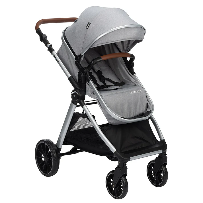 Carrinho Travel System Romanzo Duo Cinza Granizo + Base Zion – Infanti - Image 3