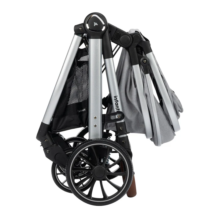 Carrinho Travel System Romanzo Duo Cinza Granizo + Base Zion – Infanti - Image 4