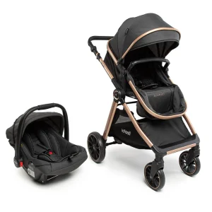 Carrinho Travel System Romanzo Duo Preto Bronze – Infanti