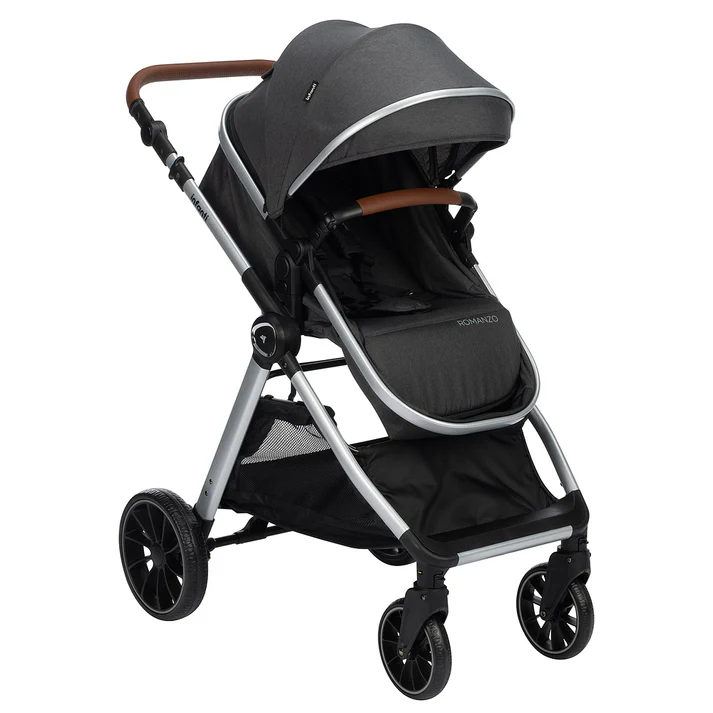 Carrinho Travel System Romanzo Duo Preto Granizo + Base Isofix Zion – Infanti - Image 3