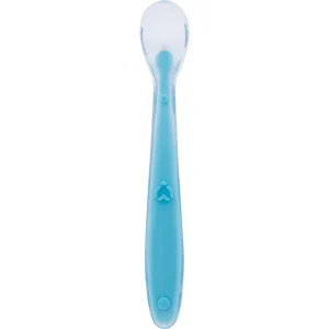Colher Anatômica Em Silicone Azul – Buba