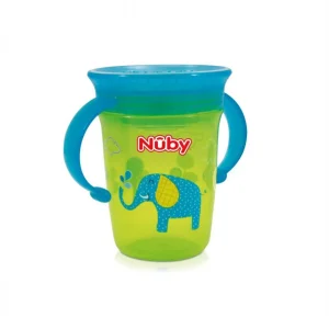 Copo 360° Decorado com Alça 240ml Elefante – Nuby