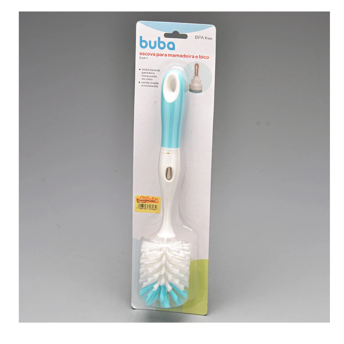 Escova para Mamadeiras e Bicos Azul – Buba