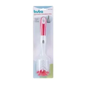 Escova para Mamadeiras e Bicos Rosa – Buba