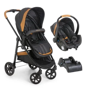 Carrinho Olympus Extreme Caramelo + Bebê Conforto Cocoon Caramelo + Base – Galzerano