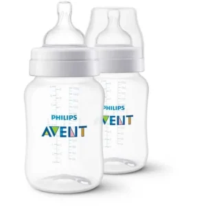 Kit 2 Mamadeiras Anti-cólica 260ml – Avent