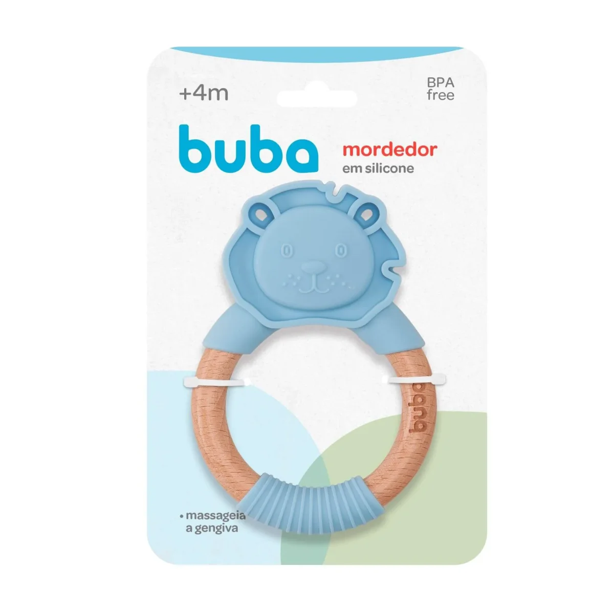 Mordedor Leão Em Silicone Azul – Buba - Image 3