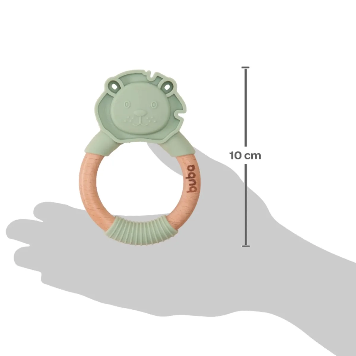 Mordedor Leão Em Silicone Verde – Buba - Image 3