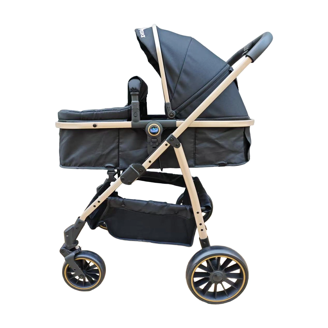 Carrinho Move 3 em 1 Preto Golden + Bebê Conforto Nina Preto + Base – Passear - Image 7