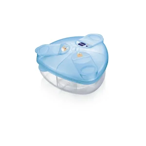 Porta Leite Em Pó com 3 Divisórias Azul – Mam