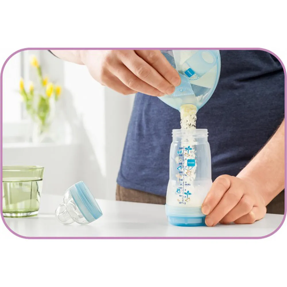 Porta Leite Em Pó com 3 Divisórias Azul – Mam - Image 3