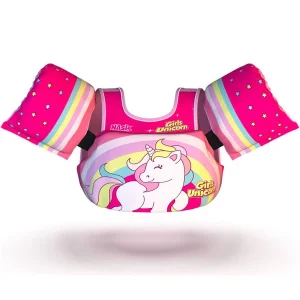 Boia Infantil Com Colete Salva Vidas Unicórnio/Rosa – Nash