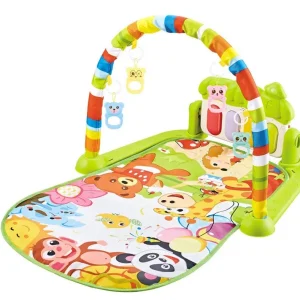 Tapete de Atividades e Piano Musical Verde Animais – Baby Style