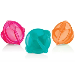 Tigelinha com Ventosa e Colher Verde – Nuby