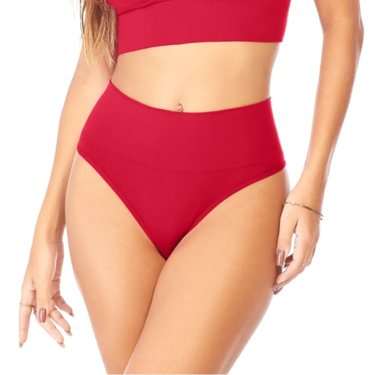 Calcinha Tanga Maternity Sem Costura Vermelho – Zee Rucci - Image 2