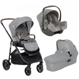 Carrinho de Bebê Versatrax E Trio Pebble + Bebê Conforto + Moisés – Joie
