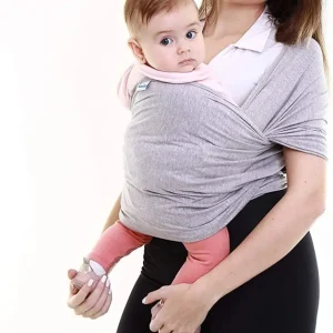 Wrap Sling Cinza Mescla  – Kababy
