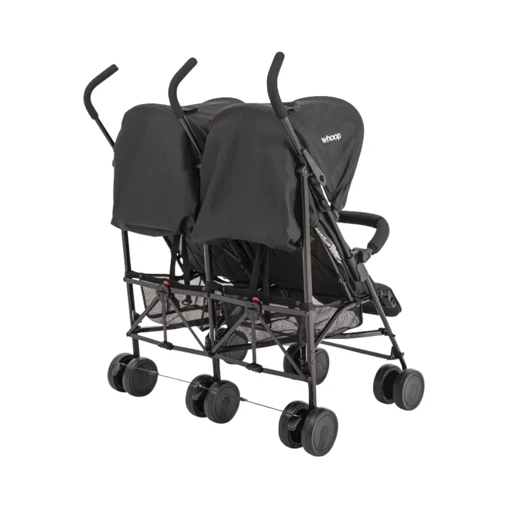 Carrinho Passeio Gêmeos Youme II Preto – Lenox Kiddo - Image 4
